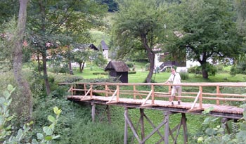 drewniany most w Ojcowie